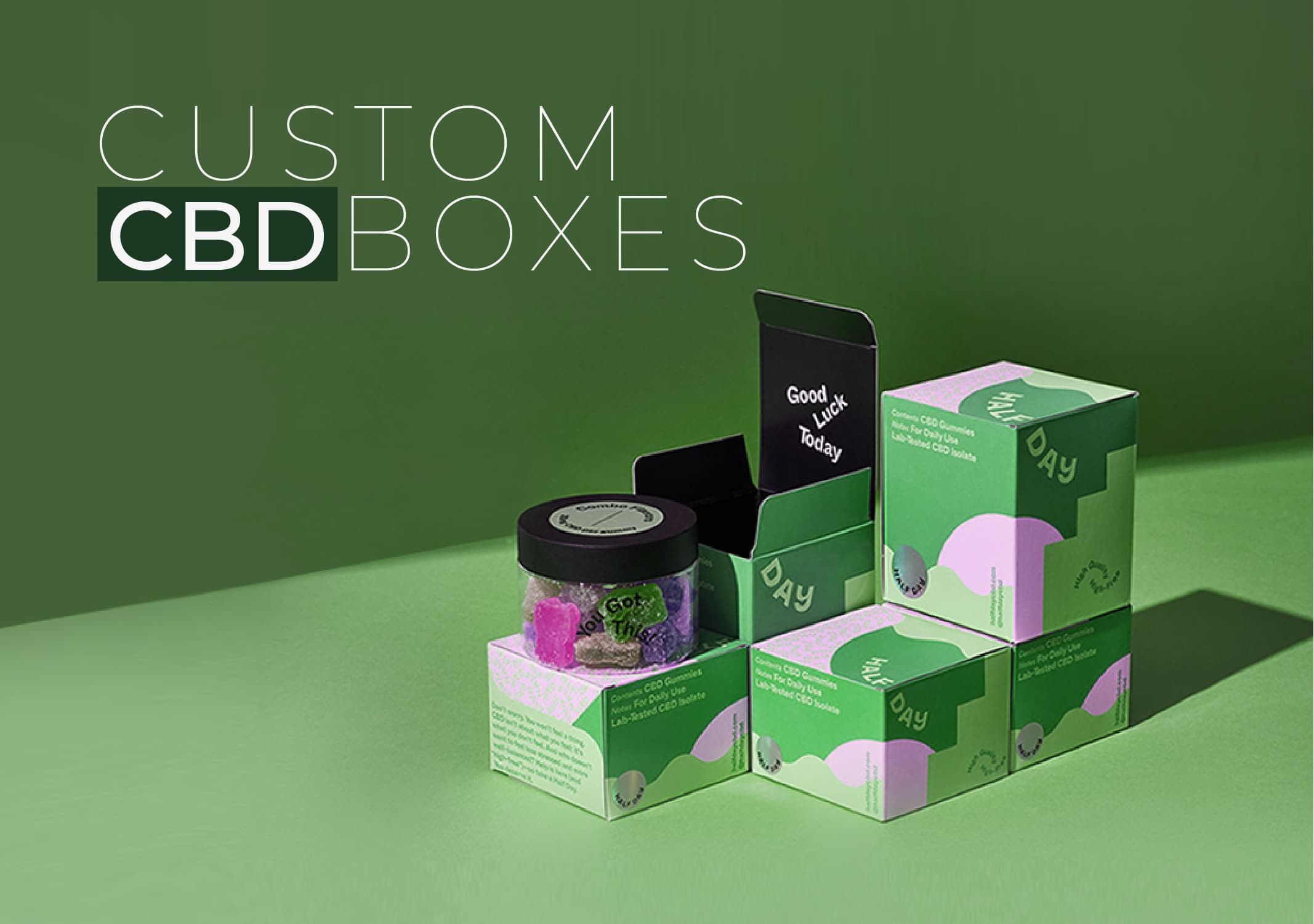 Custom printed CBD boxes